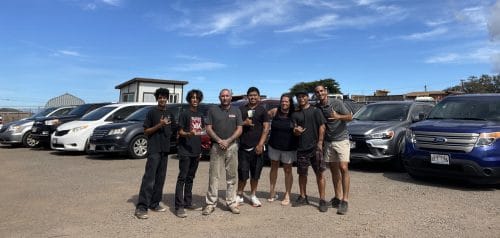 The whole Team Rent a Car Maui
