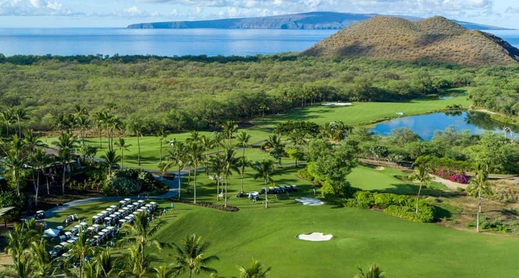 Golfing in Maui